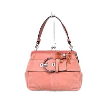 バッグ Coach Kiss Lock Handbag Pink Leather y2k Coach Pink Leather Kiss Lock Handbag Y2K Used From Japan | eBay
