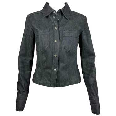 ジャケット・アウター GUCCI Tom Ford 1998 Black Denim Jacket Gucci Tom Ford Two Piece Runway Gucci Ad 1998 Hitchcock