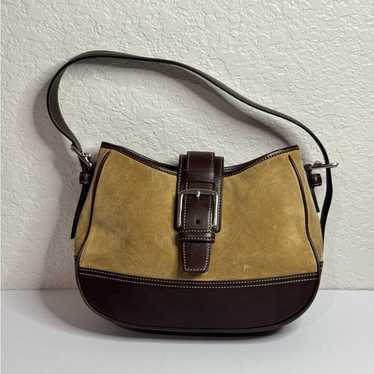 バッグ Coach y2k Hampton Ltd Suede Hobo Bag Vtg coach suede hand bag Y2K Hampton hobo bag Shoulder Bag Woman