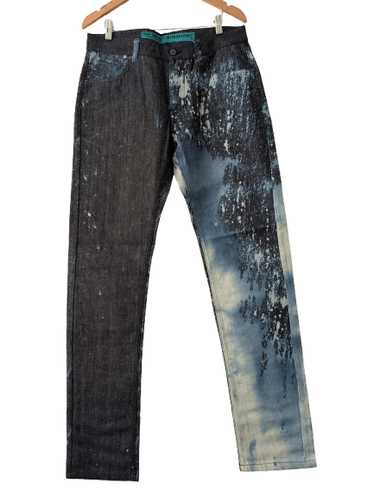 raf simons×STERLING RUBY 14awデニム Raf Simons x Sterling Ruby These hand-dyed jeans were