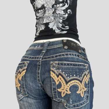 Miss Me Bootcut Low Rise Jeans - Gem