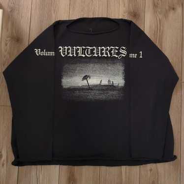 ¥$ VULTURES 新作Tシャツ 半袖 ブラック yzy yezzy VULTURES 新作Tシャツ 半袖 ブラック yzy yezzy