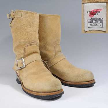 靴 REDWING / 8268 suede engineer boots Red Wing 8268 Suede Engineer Boots Beige Size US8 D Made in
