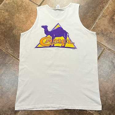 5WB671【90s】vintage CAMEL ロゴ　タバコ　タンクトップ Vintage 90s Camel Cigarette Promo Deadstock tank top Size XL
