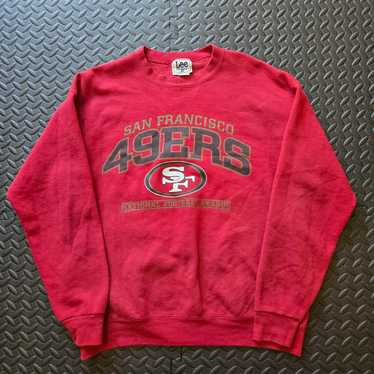 90s ヴィンテージ リー サンフランシスコ 49ers 変形 スウェット Lee - 古着 90年代 リー Lee SPORT NFL SAN FRANCISCO 49ERS