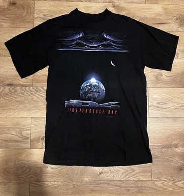 90s USA製ヴィンテージ　Independence Day ID4 Tシャツ 古着 90s USA製 INDEPENDENCE DAY iD4 地球 宇宙船 SF 映画