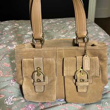 バッグ Old Coach Soho brown suede tote bag COACH Vintage Soho Tote Bag in Brown | Lyst