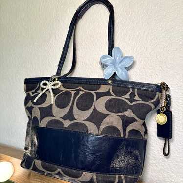 Coach denim canvas tote - Gem