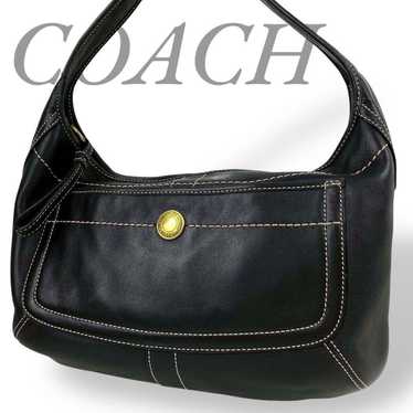 バッグ OLD COACH One Shoulder Half Moon COACH Old Coach 9219 One-Shoulder Handbag Half Moon Used
