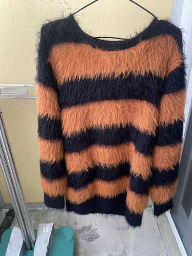NUMBER(N)INE Mohair Knit サイズ3 MOHAIR MESH WIDE STRIPED KNIT PULLOVER / モヘヤ メッシュ
