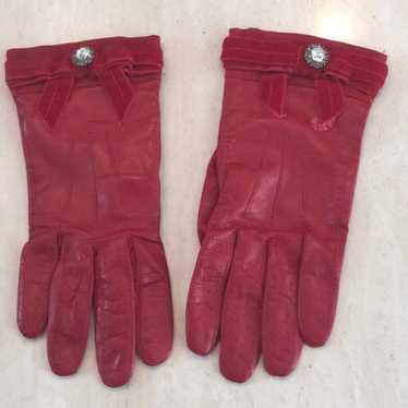 Coach leather gloves women* - Gem