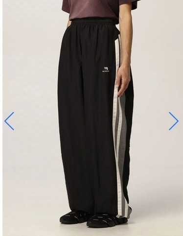 パンツ vintage BALENCIAGA wide pants ep BALENCIAGA Oversized stretch-jersey wide-leg pants | NET-A