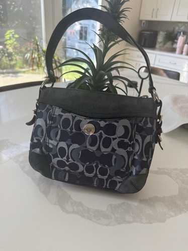 バッグ Coach Signature Hobo Shoulder Bag Suede Coach signature suede hobo - Gem
