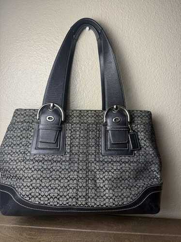 バッグ coach soho shoulder hand bag signature Soho Signature Jacquard Top Handle Shoulder Bag