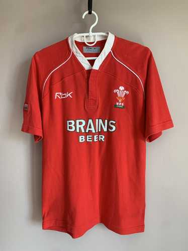 ビンテージ◇ラガーシャツ　Wales Rugby WRU リーボック　赤　レッド ビンテージ◇ラガーシャツ Wales Rugby WRU リーボック 赤