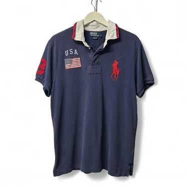 Polo Ralph Lauren ポロシャツ USA チーフキーフ風 M Polo Ralph Lauren ポロシャツ USA チーフキーフ風 M