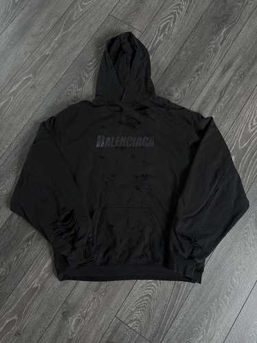 Balenciaga destroyed distressed hoodie - Gem