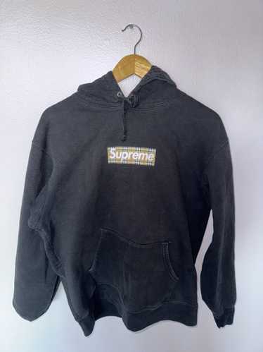 トップス Supreme Burberry Box Logo Hooded Sweat L Supreme Burberry Box Logo Hooded Sweatshirt Heather Grey