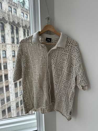 stussy crochet knit shirts 完全正規品 Stussy CROCHET SHIRT knit | eBay