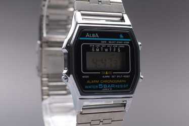 SEIKO ALBA PANELIGHT ALARM CHRONOGRAPH 腕 Yahoo!オークション - SEIKO セイコー ALBA アルバ Alarm