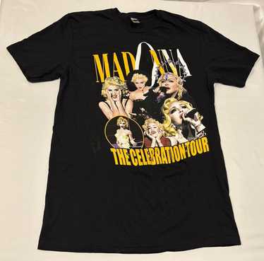 マドンナMadonna♪ 2023ロンドンツアーTシャツ（コンサート記念グッズ） マドンナ 2023 セレブレーションツアー ヴァージンツアーTシャツ