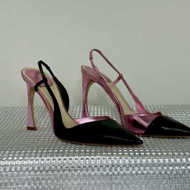 靴 Vintage Dior Pink Satin Pumps 36 Christian Dior Pink Fabric J'Adior Slingback Pumps Size 5.5