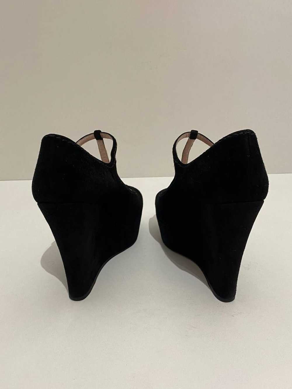 Miu Miu Miu Miu x Prada Suede Black Slingback Str… - image 8