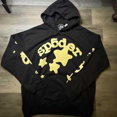 Sp5der hoodie black - Gem