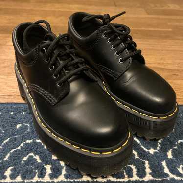 Dr. Martens 1461 Quad ブラック UK5 Dr. Martens Women's 1461 Quad Retro Platform Black Smooth US