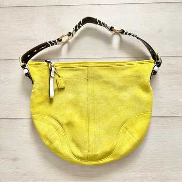 バッグ COACH Soho Signature Suede Shoulder Bag COACH Soho Signature Suede Shoulder Bag - メルカリ