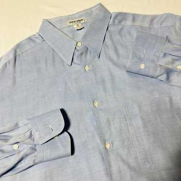 90s GIORGIO ARMANI DRESS　SHIRT DM698 Vintage Giorgio Armani Collezioni Men's Shirt, Sz XL
