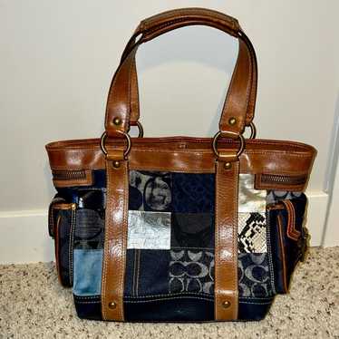 バッグ 90s archive COACH tote bag patch work 90S Archive Coach Tote Bag Patch Work | eBay