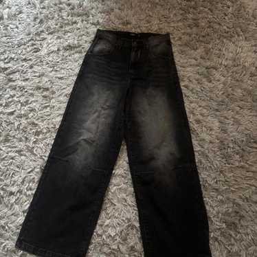 Jaded London Black Wash Denim W26 ヌビアン Jaded London Washed Black Drift Flare Jean | Urban Outfitters
