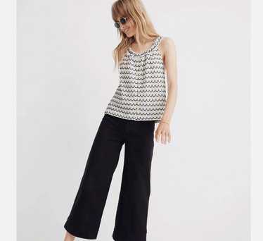 Madewell Texture and Thread front button swing ta… - image 1