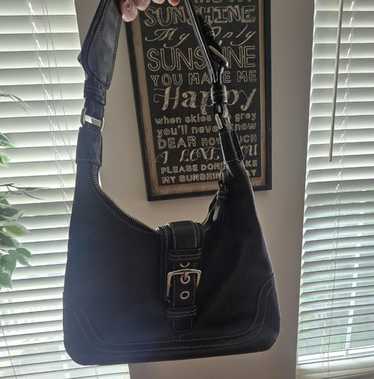 バッグ Vintage Coach Mini Hobo Bag Leather y2k Coach Black Leather Y2K Mini Soho Hobo Shoulder Bag Purse