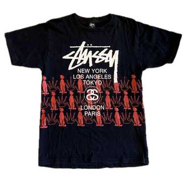 Man Tシャツ stadium tour  World Buy Stussy World Tour Tee 'Dark Red' - 3903713 DARK | GOAT