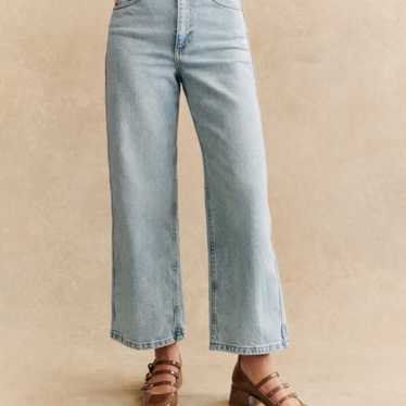 Sezane Le Crop クロップド丈 デニム ハイウエスト Le Crop - Edge Blue - Organic cotton - organic textile - Sézane
