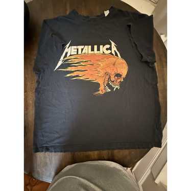Metallica, pushead flaming skull, - Gem