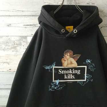 トップス FR2 Smoking Angel Zip Hoodie fr2 hoodie black - Gem