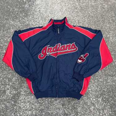 USA製 希少Cleveland Indians Majestic ジャージ Vintage 90's Cleveland Indians Cooperstown Majestic
