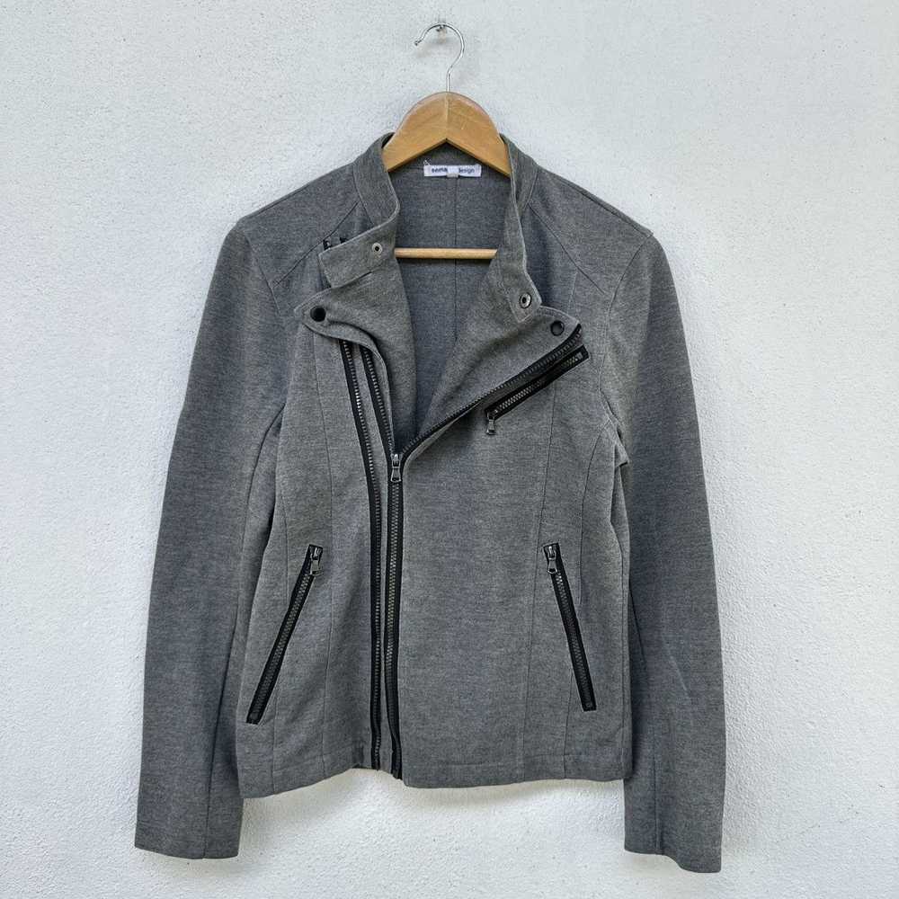 semanticdesign Semantic Design Asymetrical Zip Pu… - image 1