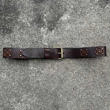 Yoon　KAPITAL ベルト Kapital Japan Oil Leather Silver Studded Disco Buckle Belt