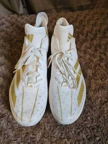 アメフト NFL PRO ADIZERO 8.0 XLサイズ ゴールド【新品】 ADIDAS NFL PRO ADIZERO 8.0 RECEIVER FOOTBALL GLOVES, ADI162