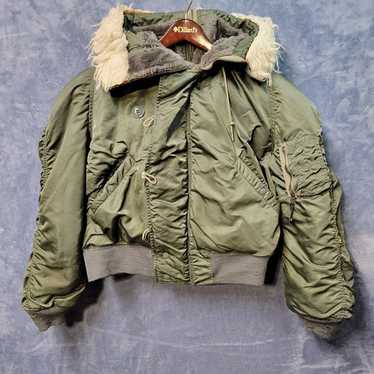 ALHPA × UNITED ARROWS N-2B FLYING JACKET Vintage ALPHA INDUSTRIES N-2B Flying Mans Fur Hooded Parka