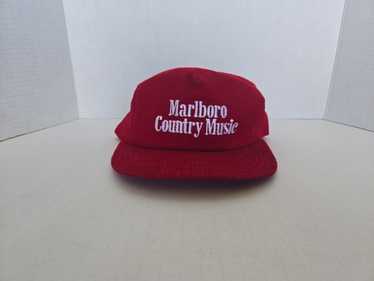 Marlboro Country Music キャップ 赤　80s USA製 Vintage The Marlboro Cup Hat Snapback Trucker Red Belmont