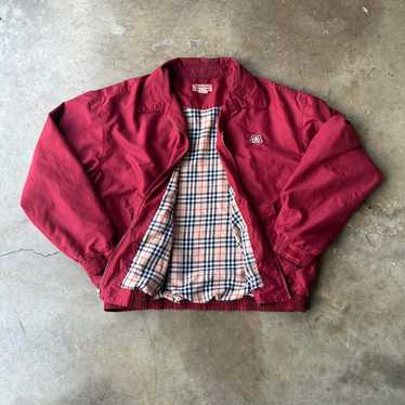な*え様 90s Burberry A-2 short bomber jkt Vintage Y2K Burberry Nova Check Trim Line Jacket Designer