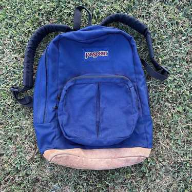 Jansport 90s blue leather - Gem