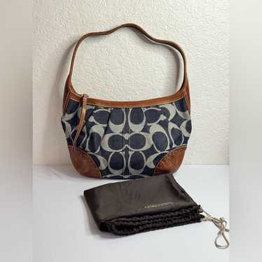 バッグ Coach Ergo Signature C Canvas Denim Bag Coach ergo signature c - Gem