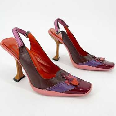 レア！ PRADA ヴィンテージ F/W 1999 秋色 リーフ ミュール レア！ PRADA ヴィンテージ F/W 1999 秋色 リーフ ミュール