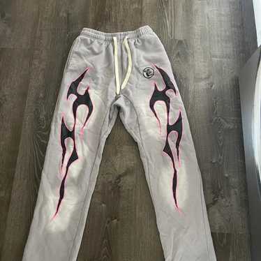 【HELLSTAR】SWEATS HALF PANTS / size L Hellstar Studios Racer Flare Black Sweats Pants Sz Large
